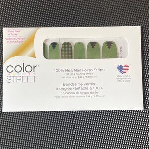 Color Street Green and Black Nail Strips